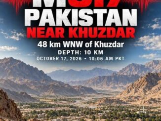 5.7 Magnitude earthquake shakes Khuzdar in Pakistan's Balochistan: Shallow 10 km depth causes severe shaking