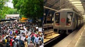 CJP protest crackdown: Delhi Police seeks closure of 57 metro stations from 9pm today; additional forces deployed
