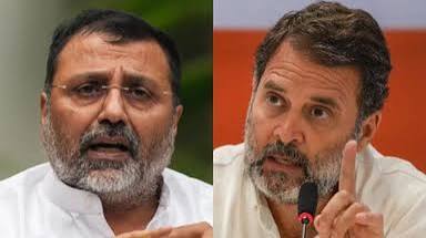 'राहुल किन लोगों से विदेश में मिलते हैं?': निशिकांत दुबे का कांग्रेस पर निशाना, इल्हान से मुलाकात पर उठाए सवाल