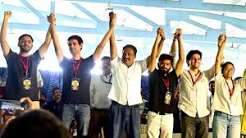 'Gyanesh Kumar gaddi choro': Dhruv Rathee, Prakash Raj join CJP protest at Bengaluru’s Freedom Park