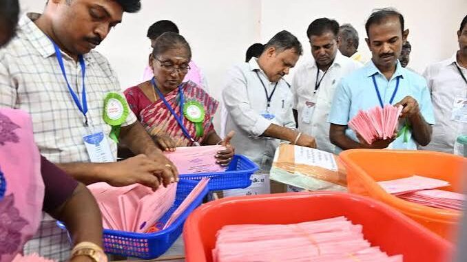 Bypoll results: BJP ahead in Nandigram, Rejinagar, Nagaon while TVK leads in Madurantakam, Dharapuram as counting underway