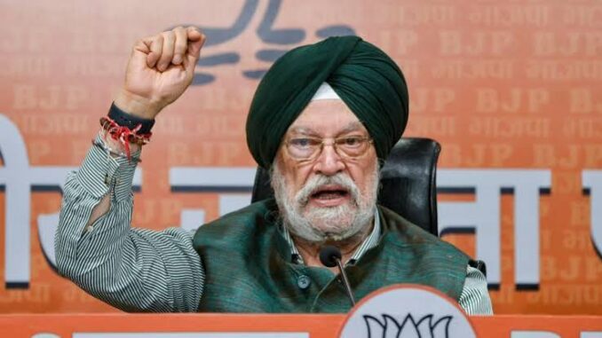 BJP nominates Hardeep Singh Puri for Madhya Pradesh Rajya Sabha bypoll