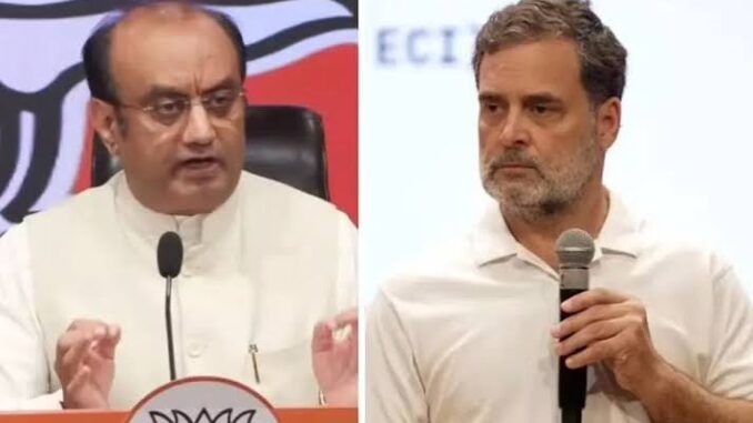राष्ट्रपति से मुलाकात के बाद राहुल गांधी के बयान पर भड़के राज्यसभा सांसद सुधांशु त्रिवेदी, विपक्ष से पूछे सवाल